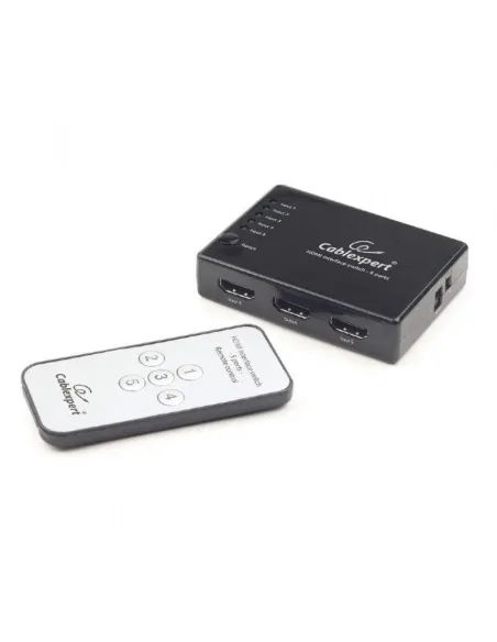 Gembird DSW-HDMI-53 Conmutador de Vídeo 6 Puertos HDMI 4K con Mando a Distancia