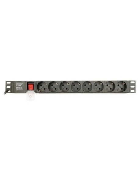 Gembird EG-PDU-014: PDU 1U 8 Schuko 16A 3 m rack 19