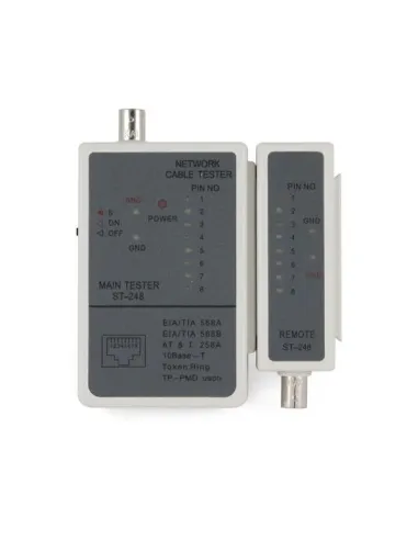 Gembird NCT-1 Probador de cables RJ45 y RG58