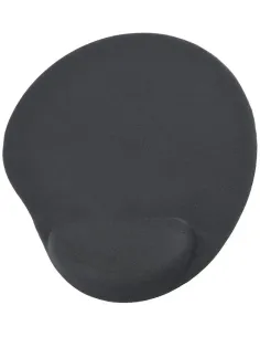 Gembird MP-GEL-BLACK Alfombrilla de Gel con Reposamuecas Negra-APTAPC1273