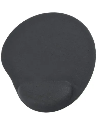 Gembird MP-GEL-BLACK Alfombrilla de Gel con Reposamuecas Negra