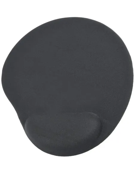 Gembird MP-GEL-BLACK Alfombrilla de Gel con Reposamuecas Negra