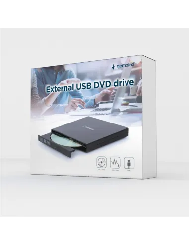 Gembird Regrabadora Externa Negro