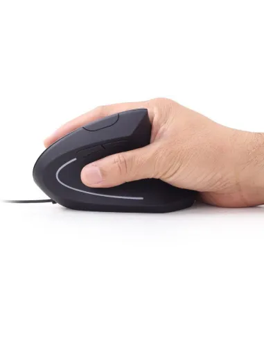 Gembird MUS-ERGO-01: ratón vertical USB 3200 DPI oficina