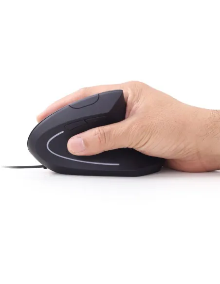 Gembird MUS-ERGO-01: ratón vertical USB 3200 DPI oficina