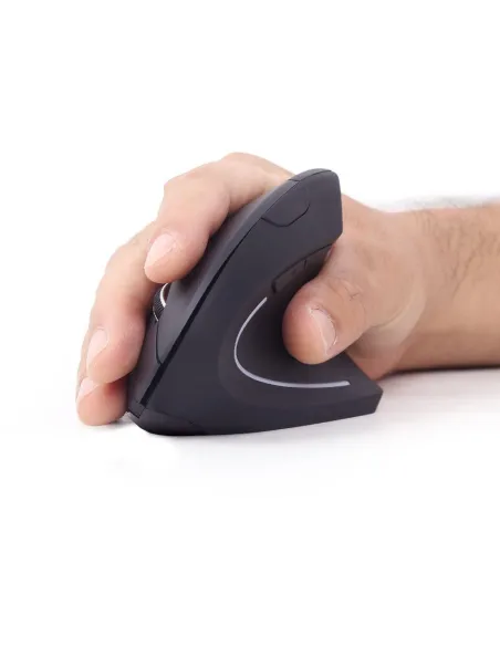 Gembird MUSW-ERGO-01: ratón vertical 2,4 GHz 1600 DPI