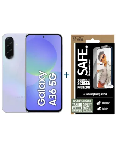 Samsung Galaxy A36 8GB/256GB Púrpura con Protector SAFE