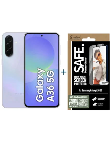 Samsung Galaxy A36 8GB/256GB Púrpura con Protector SAFE