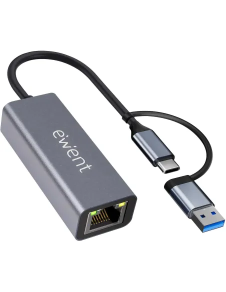 Ewent EW9819 Adaptador Ethernet USB-C a RJ-45 Gigabit