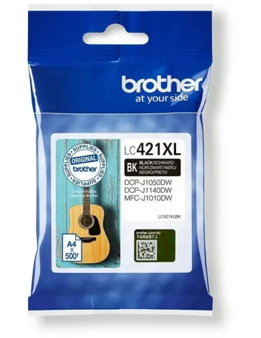Brother LC-421XLBK negro XL cartucho 500 páginas tinta