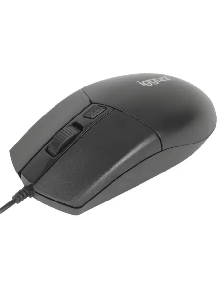 Iggual Office Essential Ratón USB 4D 2400 DPI Negro