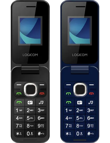Logicom Fleep 460 negro es un teléfono con tapa 4G Dual SIM