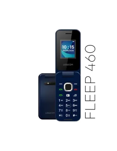 Logicom Fleep 460 azul es un teléfono con tapa 4G Dual SIM