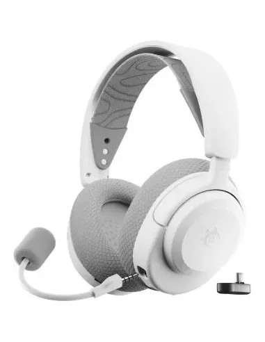 SteelSeries Arctis Nova 3P Blancos Auriculares Inalámbricos con micrófono extraíble y cancelación de ruido