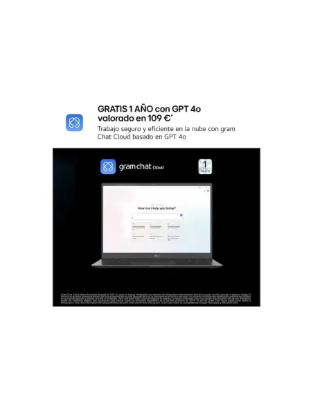 Portátil LG Gram 17ZD90TL-G.AX85BN 17” WQXGA 512GB y Wi-Fi 7
