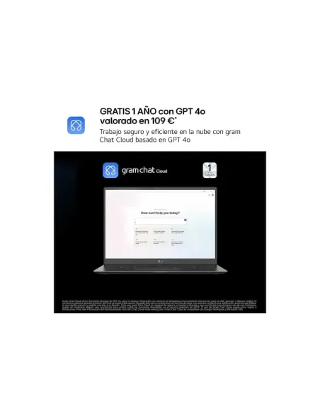 Portátil LG Gram 17ZD90TL-G.AX85BN 17” WQXGA 512GB y Wi-Fi 7