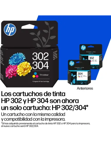 Cartucho HP 302XL/304XL negro XL original 300 págs