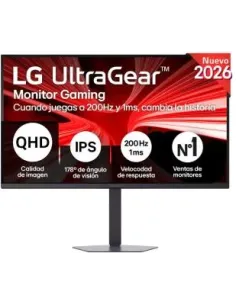 LG UltraGear 32G620B-B de 32" QHD, 200Hz, IPS, HDR10, 1ms y altura ajustable-1410685