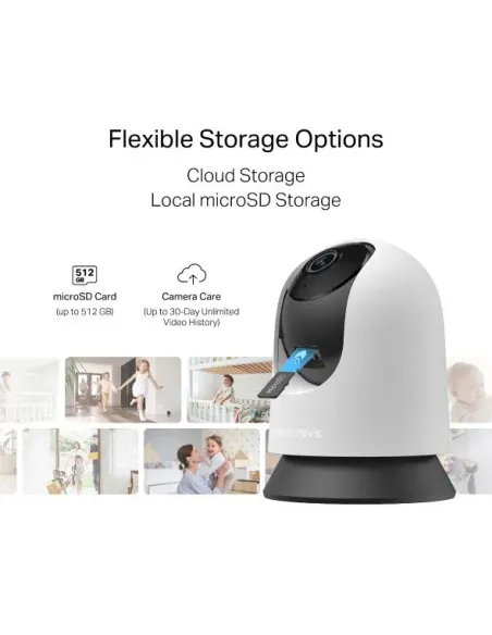 Mercusys MC200 cámara Wi-Fi interior 360 Full HD negra