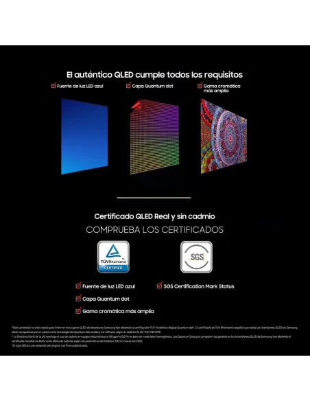 Samsung TQ65Q7F5AUXXC de 65": TV QLED Q7F5 4K Tizen 60 Hz