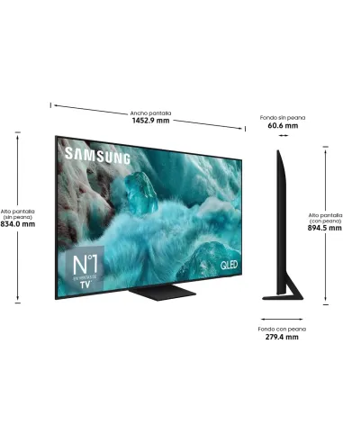 Samsung TQ65Q7F5AUXXC de 65": TV QLED Q7F5 4K Tizen 60 Hz