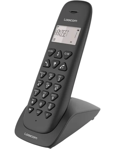 Logicom Vega 155T Negro Teléfono Inalámbrico DECT