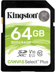 Kingston Canvas Select Plus 64GB Tarjeta SDXC UHS-I V10-MTMSDM0339