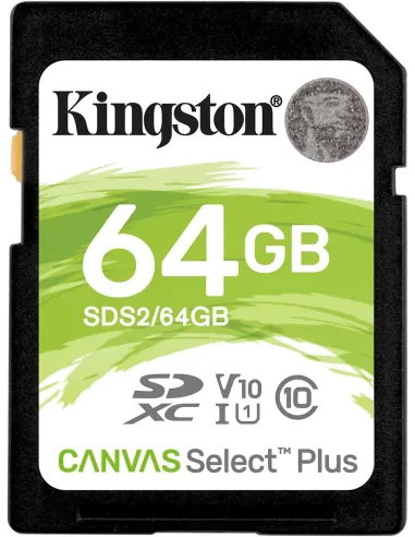 Kingston Canvas Select Plus 64GB Tarjeta SDXC UHS-I V10
