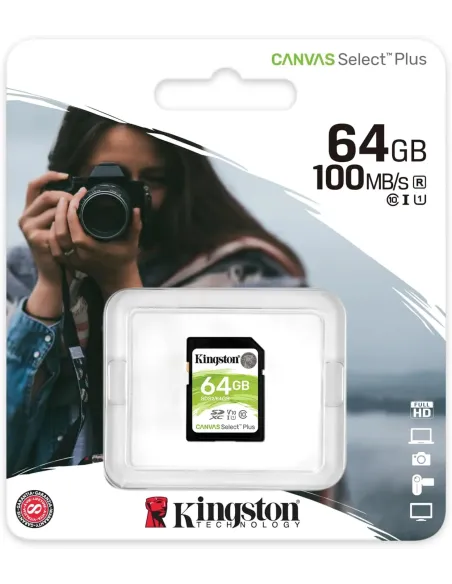 Kingston Canvas Select Plus 64GB: tarjeta SDXC U1 V10