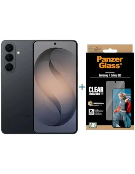 Samsung Galaxy S26 256 GB Black + protector PanzerGlass PG34506