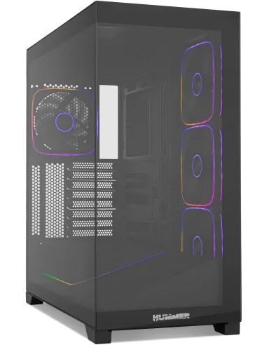 Torre Nox Hummer Blade Negro con 5 ventiladores ARGB 140 mm