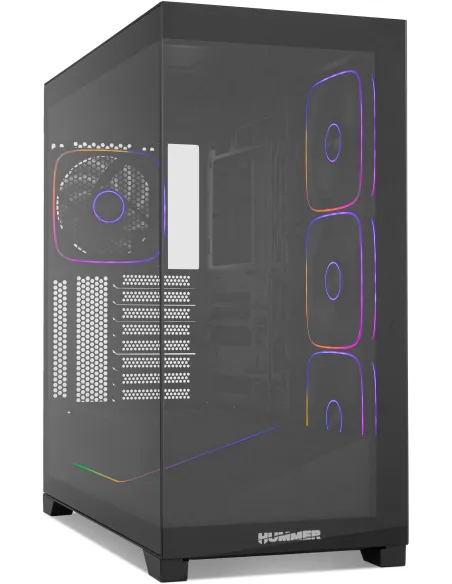 Torre Nox Hummer Blade Negro con 5 ventiladores ARGB 140 mm