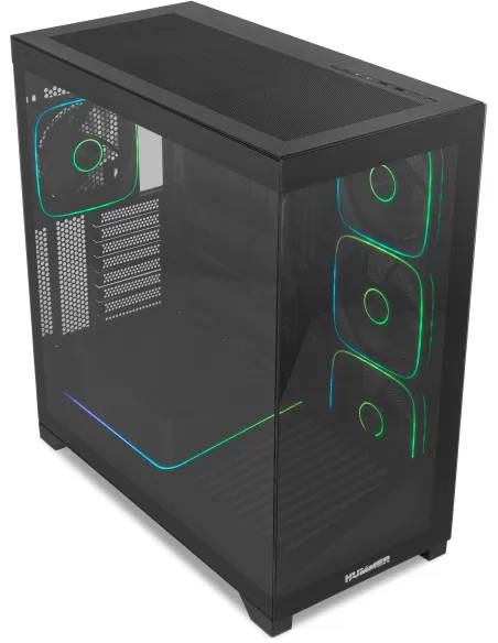 Torre Nox Hummer Blade Negro con 5 ventiladores ARGB 140 mm