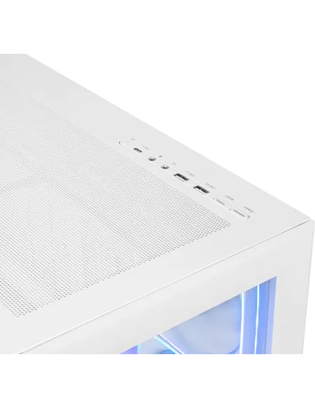 Torre Nox Hummer Blade Blanco con 5 ventiladores ARGB 140 mm