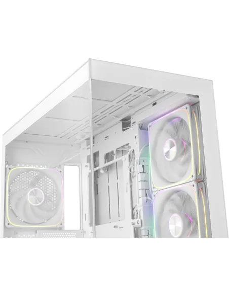 Torre Nox Hummer Blade Blanco con 5 ventiladores ARGB 140 mm