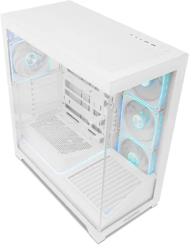 Torre Nox Hummer Blade Blanco con 5 ventiladores ARGB 140 mm