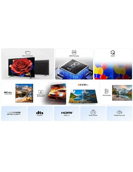TCL 50T69C Pantalla QLED 50" 4K: Google TV, HDR y eARC HDMI