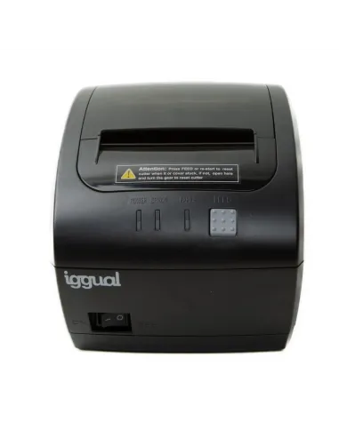 Iggual TP7001 Impresora de Tickets Térmica USB + Ethernet Negra