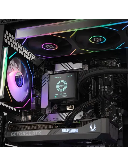 Caja Semitorre ATX Nox Hummer Anvil aRGB Negra