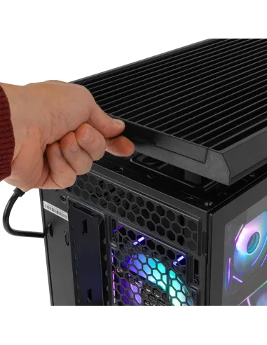 Caja Semitorre ATX Nox Hummer Anvil aRGB Negra