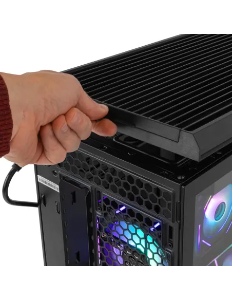 Caja Semitorre ATX Nox Hummer Anvil aRGB Negra