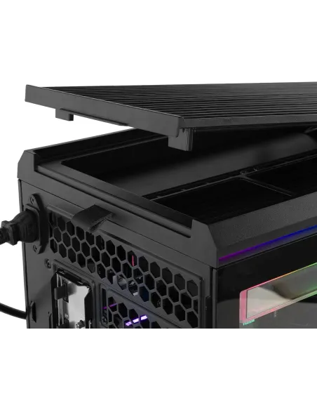 Caja Semitorre ATX Nox Hummer Anvil aRGB Negra