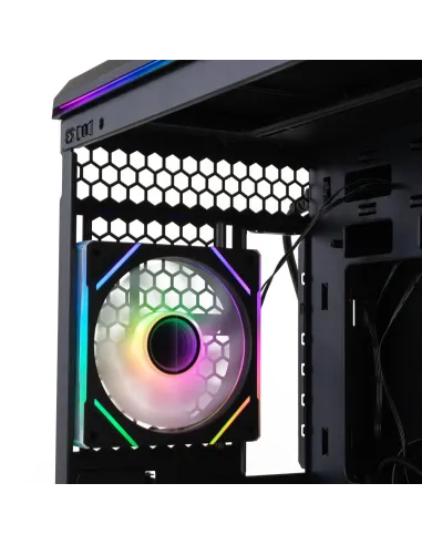 Caja Semitorre ATX Nox Hummer Anvil aRGB Negra