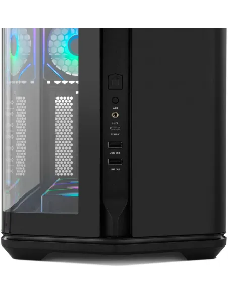 Caja Semitorre ATX Nox Hummer Anvil aRGB Negra