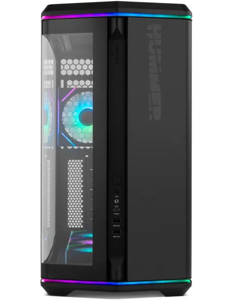 Caja Semitorre ATX Nox Hummer Anvil aRGB Negra