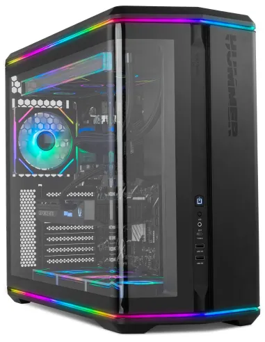 Nox Hummer Anvil aRGB Negra Semitorre ATX Cristal Templado Curvo