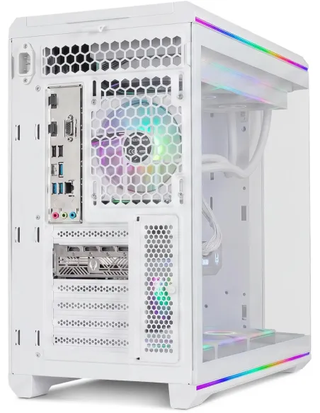 Caja Semitorre ATX Nox Hummer Anvil aRGB Blanca