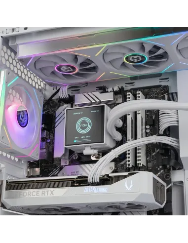 Caja Semitorre ATX Nox Hummer Anvil aRGB Blanca