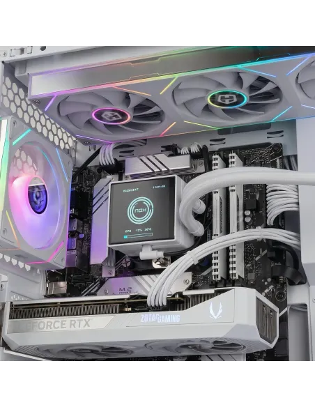 Caja Semitorre ATX Nox Hummer Anvil aRGB Blanca