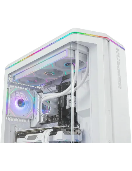 Caja Semitorre ATX Nox Hummer Anvil aRGB Blanca